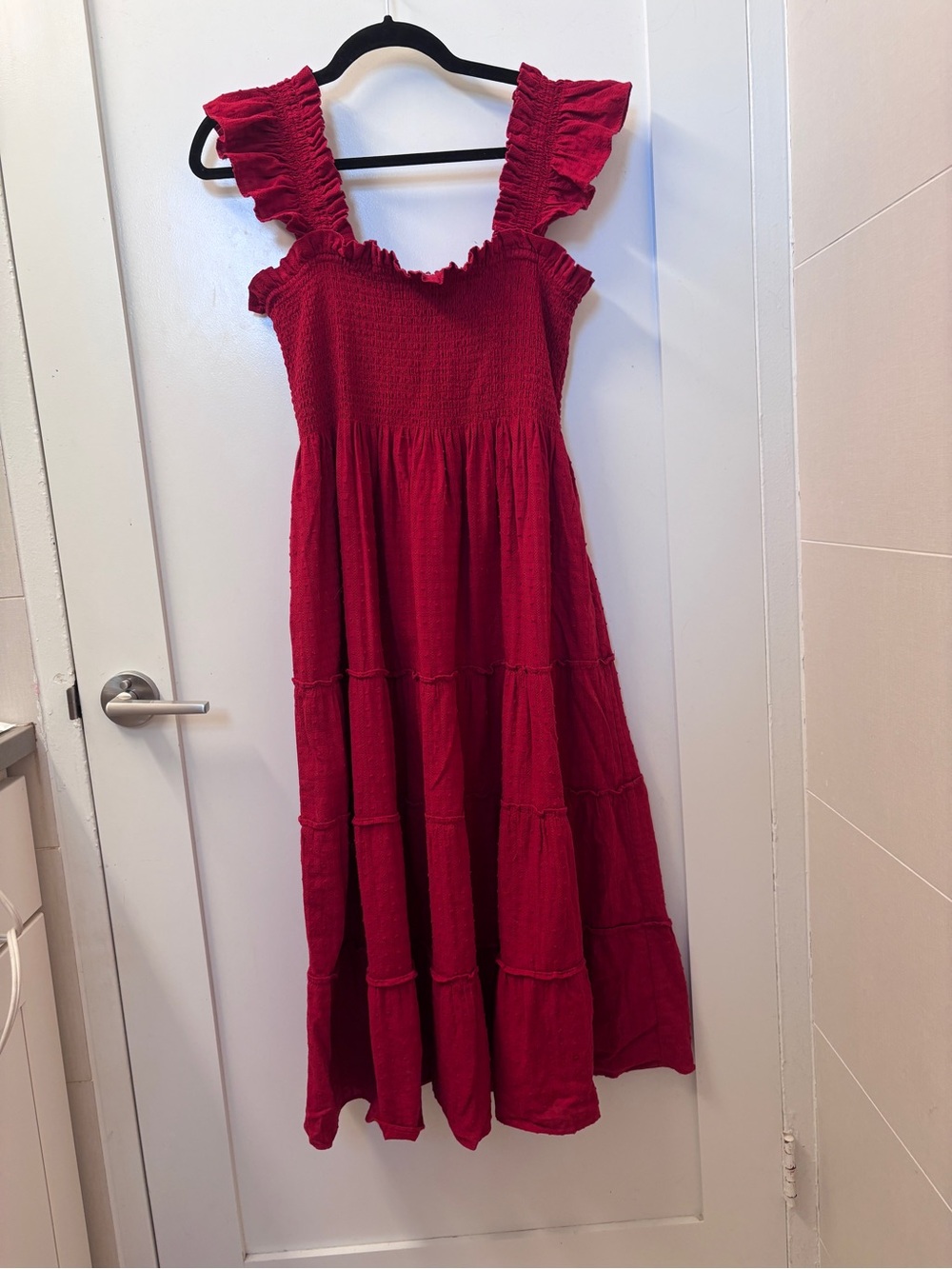 Hill House Home Ellie Chili Red Clip Dot *rare*